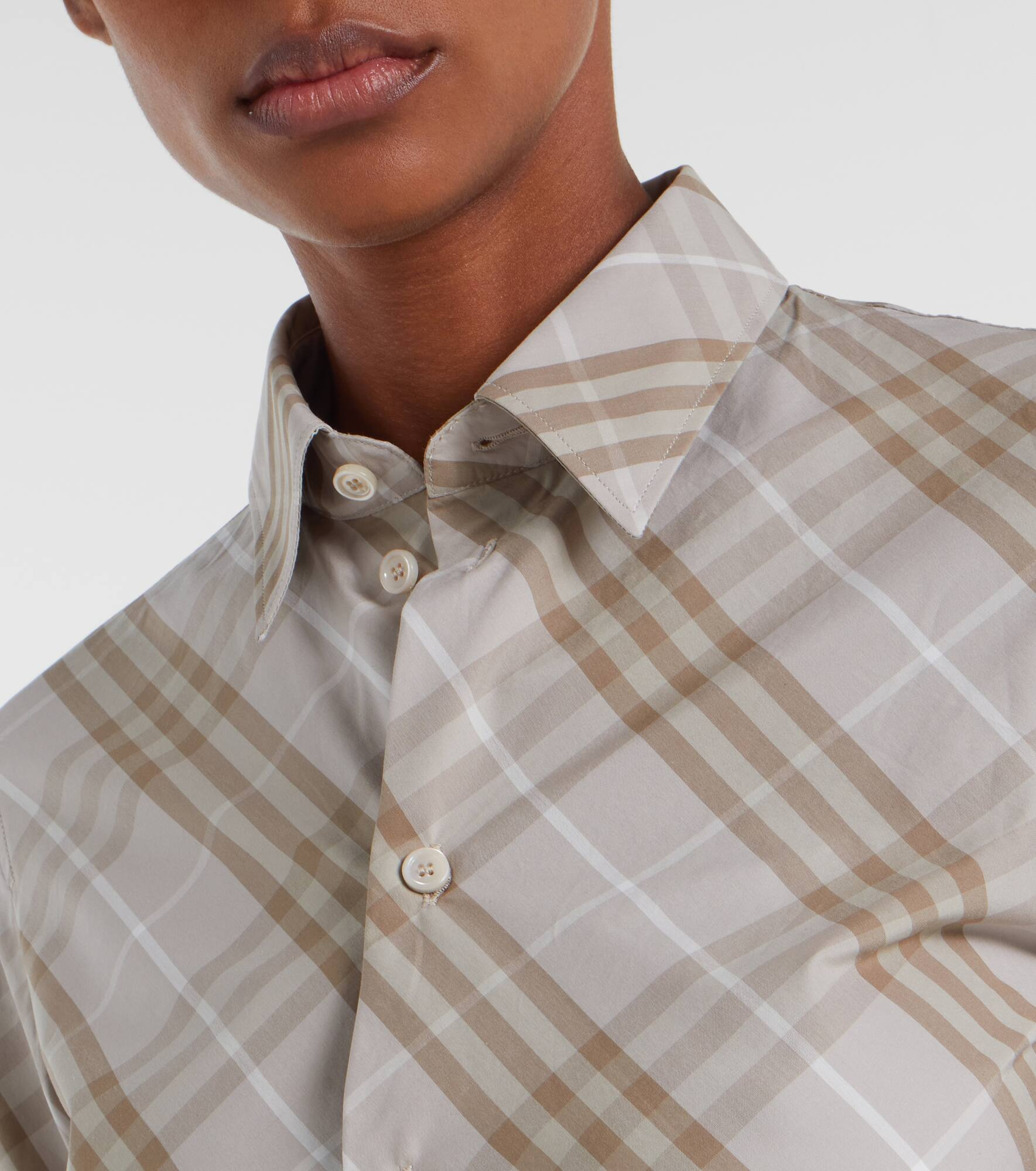 Burberry Check cotton poplin shirt - 4
