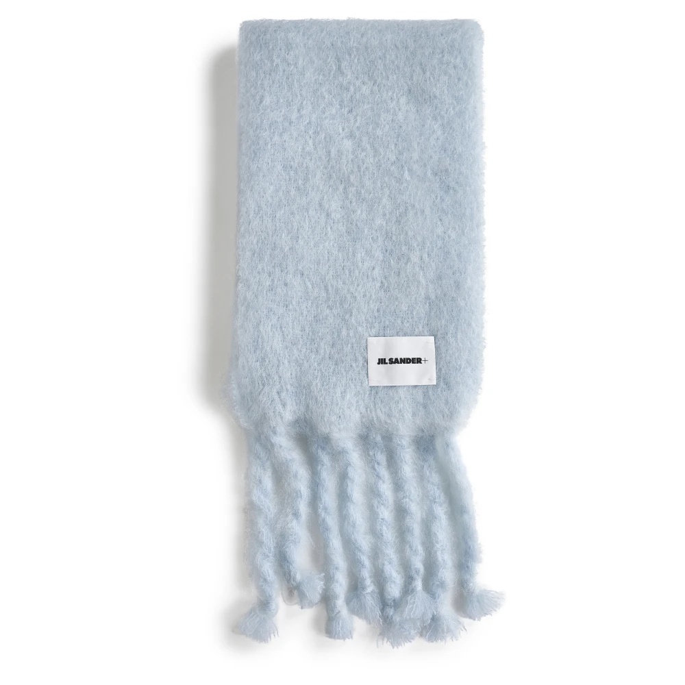BLUE FRINGED SCARF SKY COLOR - 1