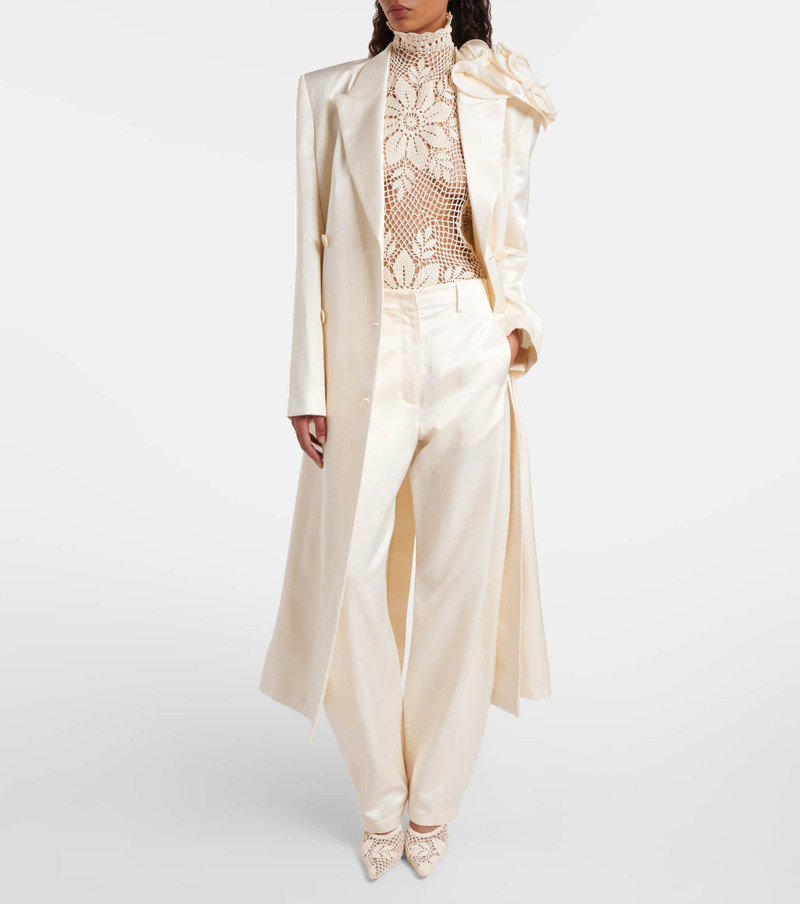 MAGDA BUTRYM Cotton-blend barrel pants outlook