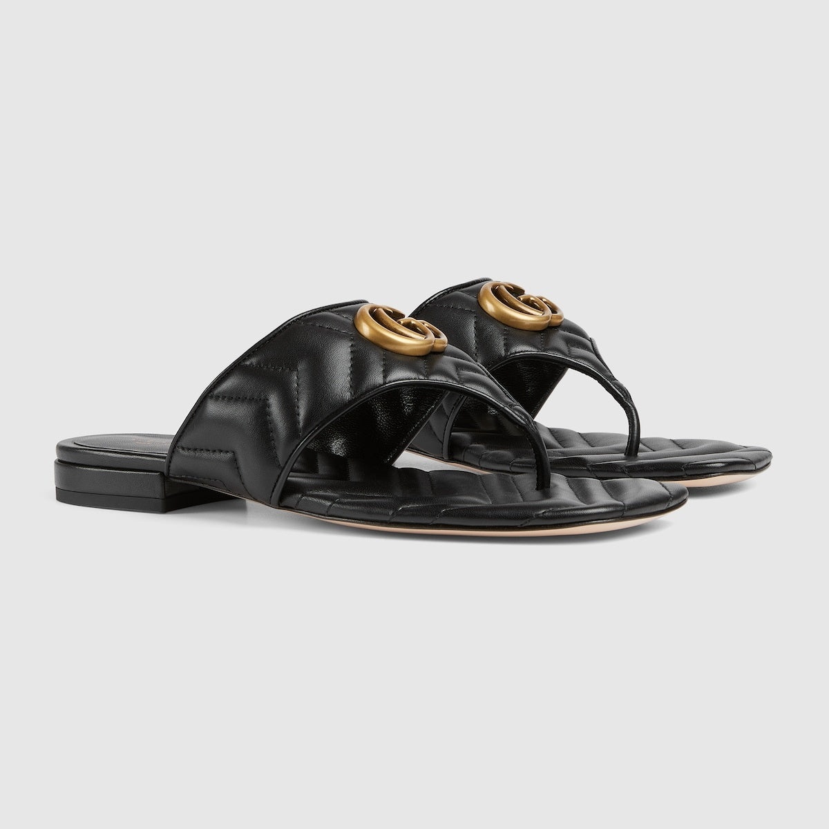 Gucci Double G Thong Sandals - 2
