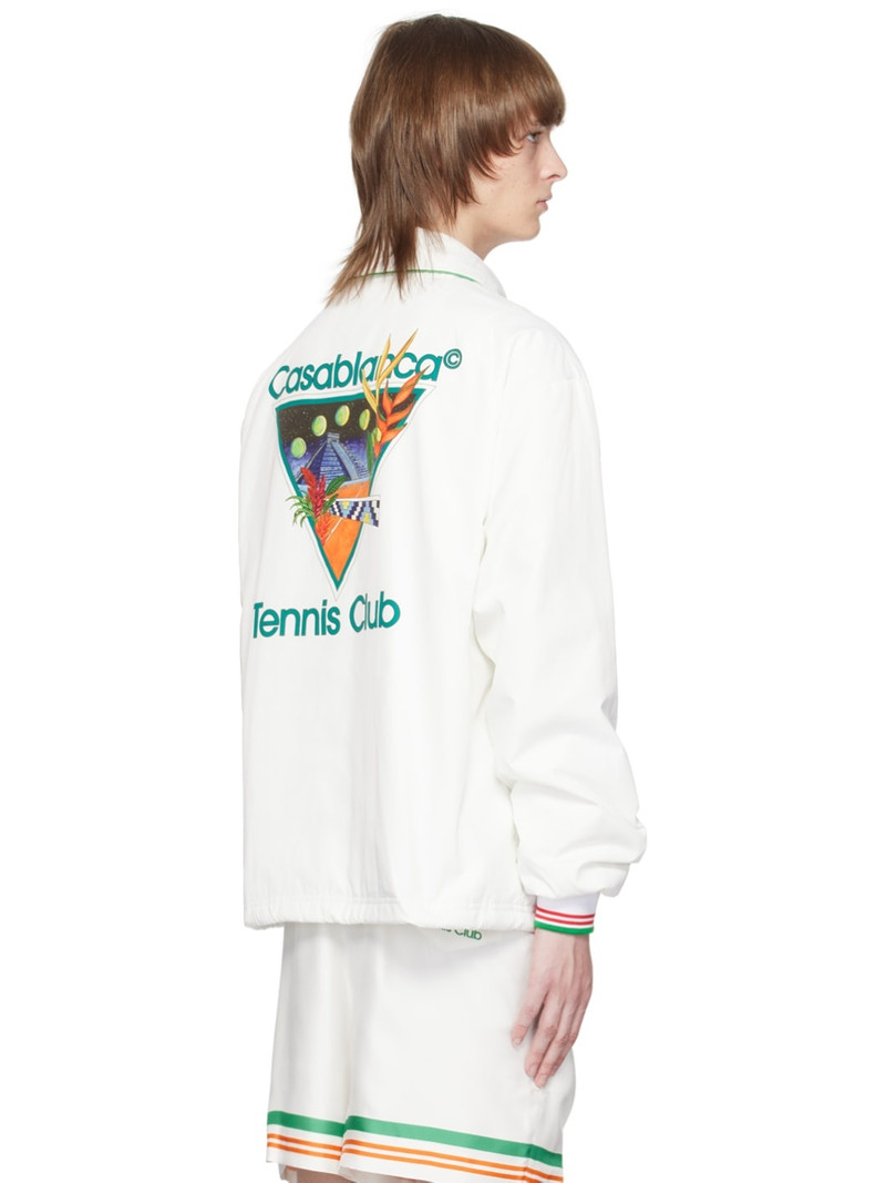 White 'Tennis Club' Jacket 3