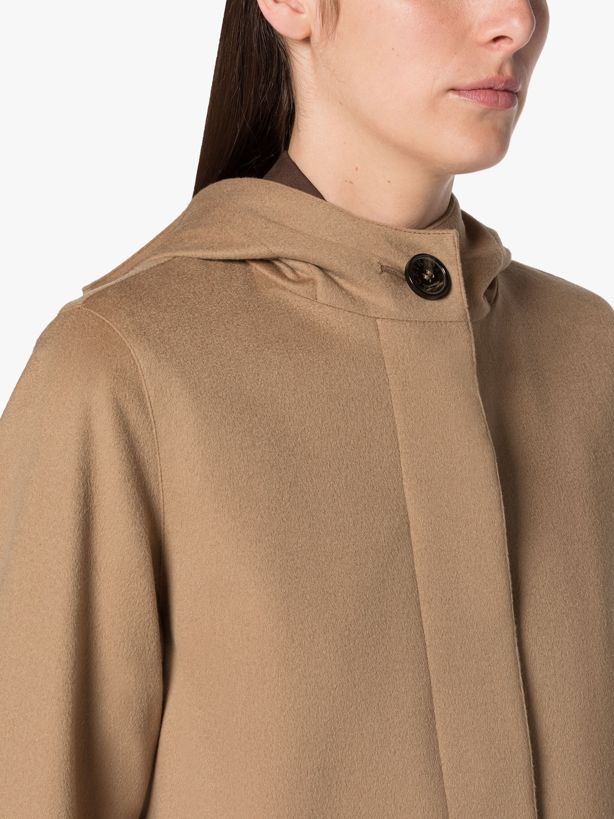INNES CAMEL STORM SYSTEM WOOL HOODED COAT - 5