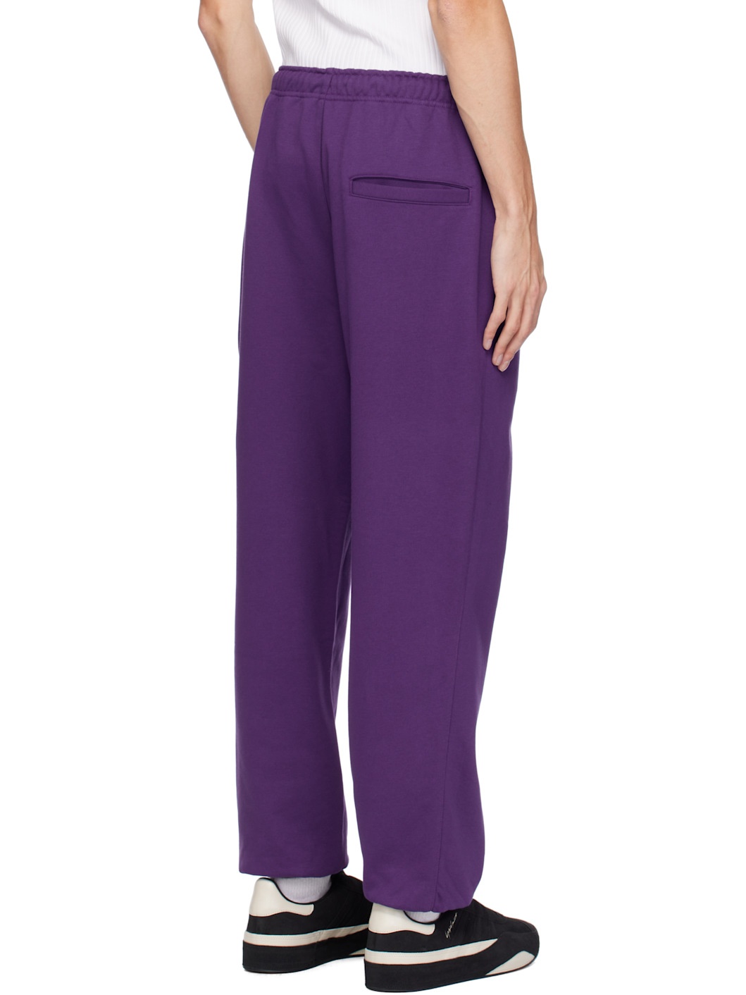 Purple Front Logo Sweatpants - 3