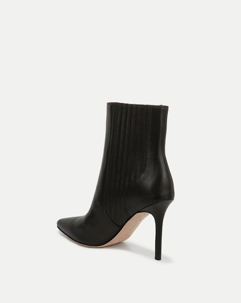 VERONICA BEARD LISA LEATHER STILETTO-HEEL BOOTIE outlook