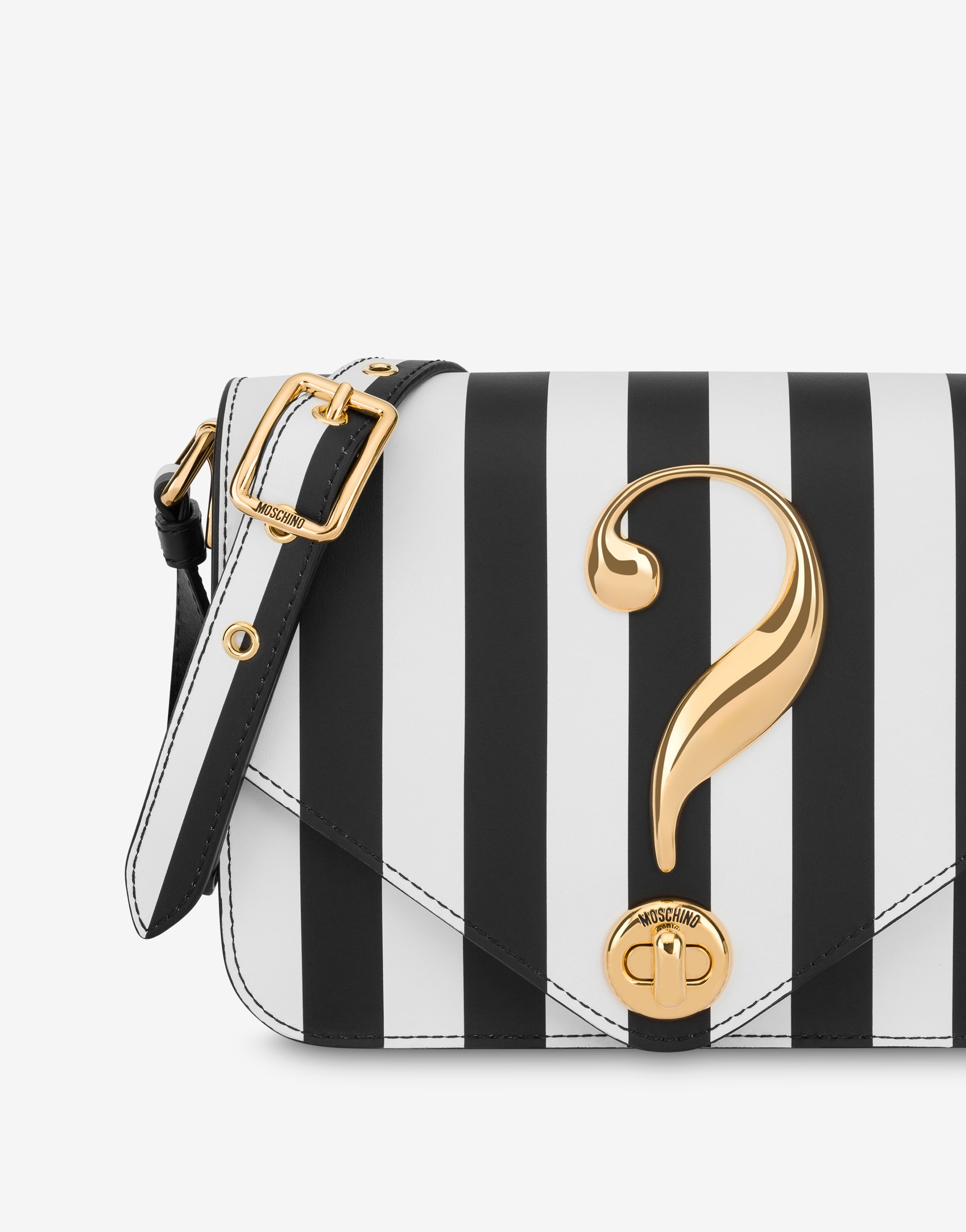 HOUSE SYMBOLS !? STRIPED SHOULDER BAG - 4