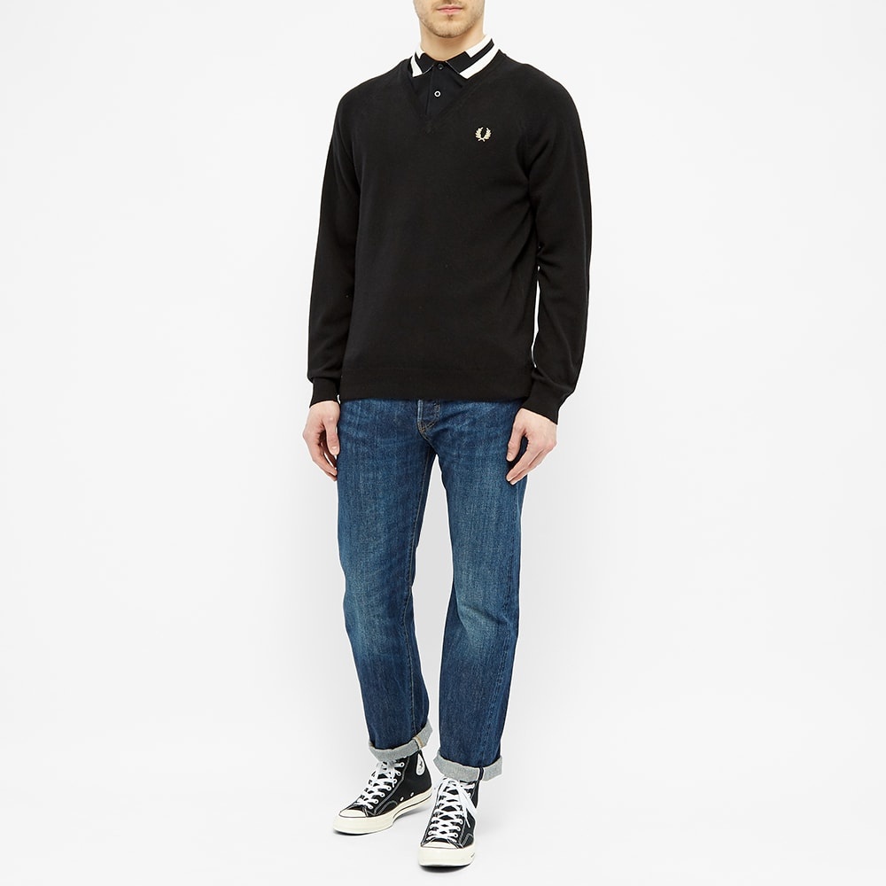 Fred Perry Reissues Lambswool V-Neck Jumper - 6