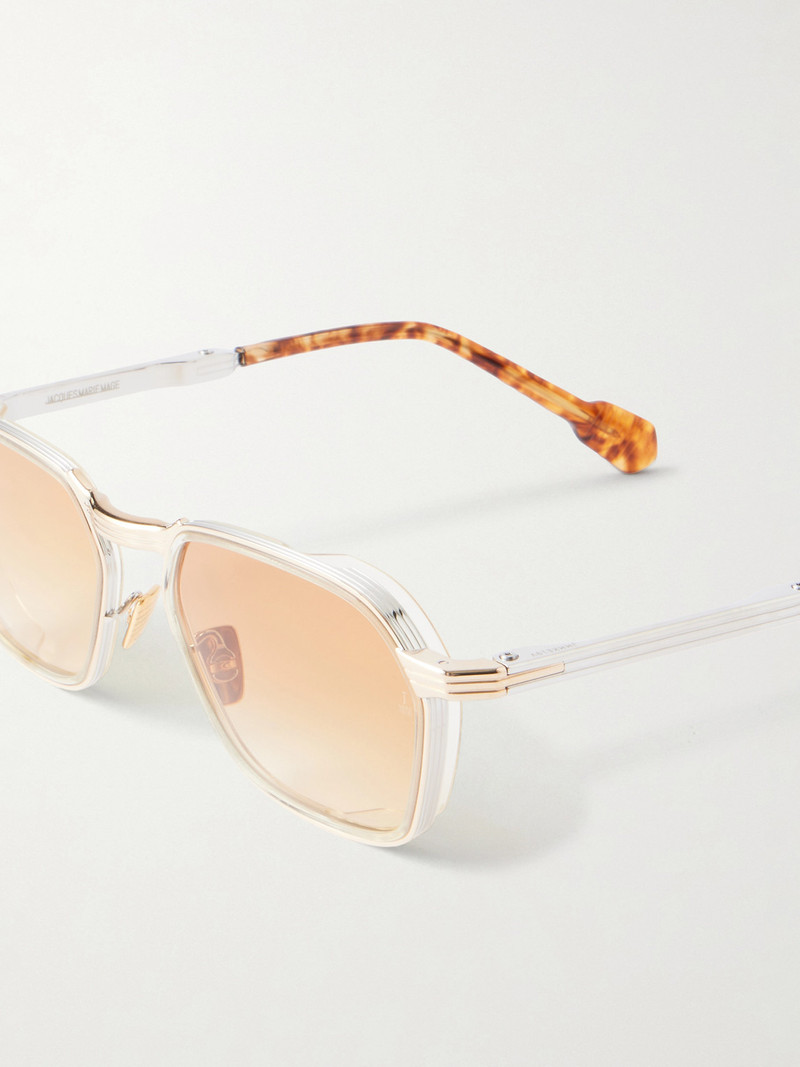 Beckett D-Frame Titanium and Acetate Sunglasses 3