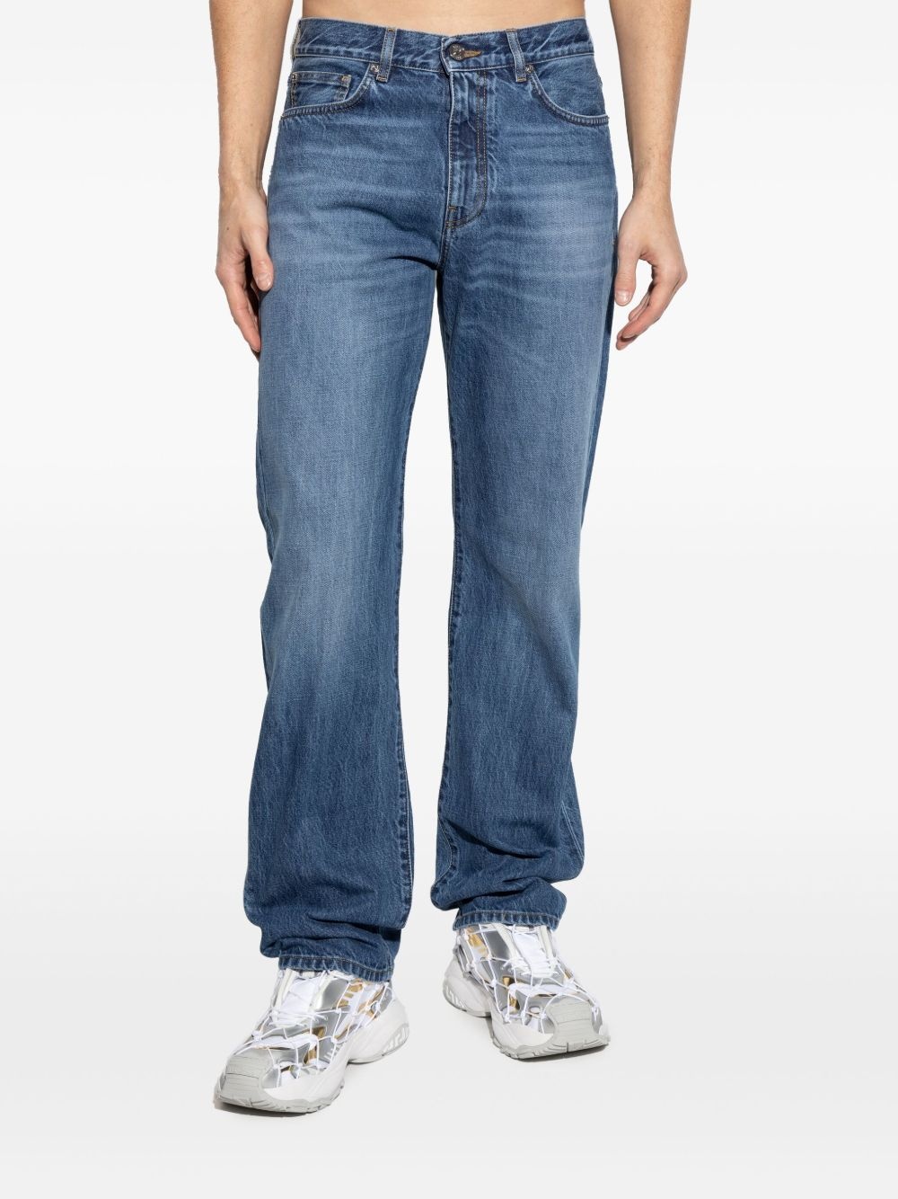 logo-patch jeans - 3