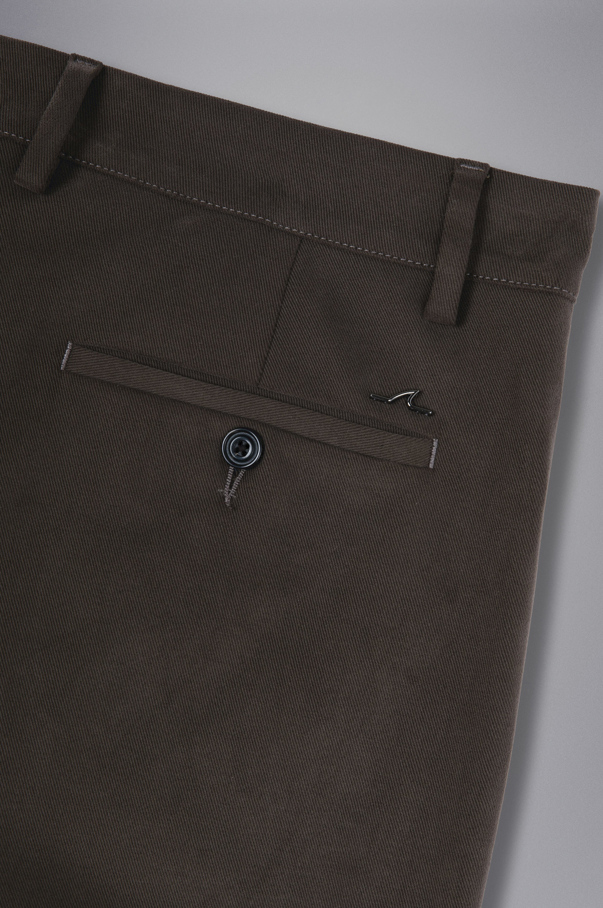 STRETCH COTTON SLIM WINTER CHINOS TROUSERS - 5
