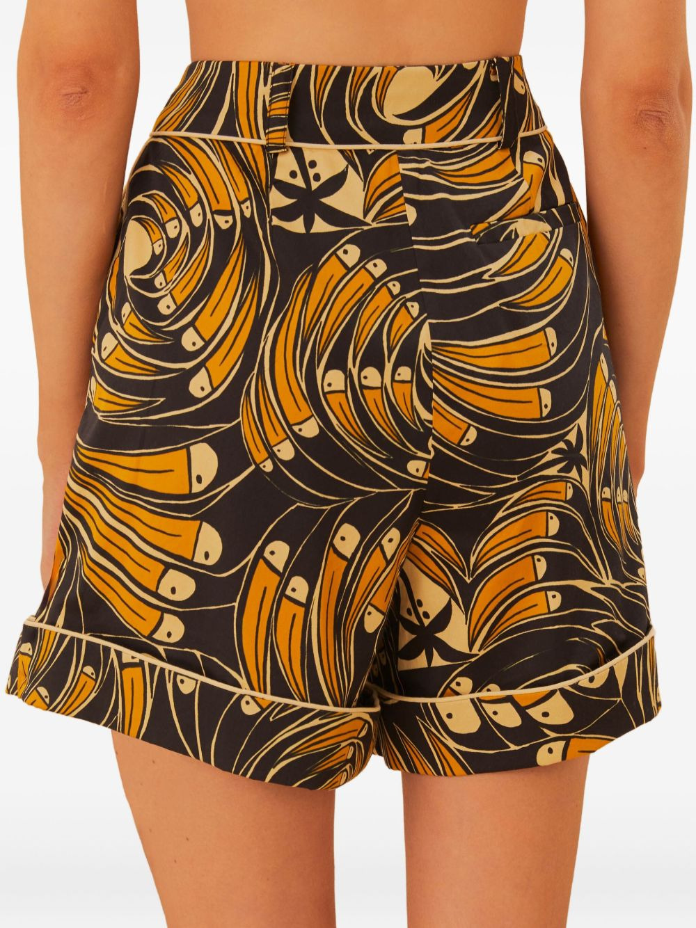 toucan-print shorts - 3