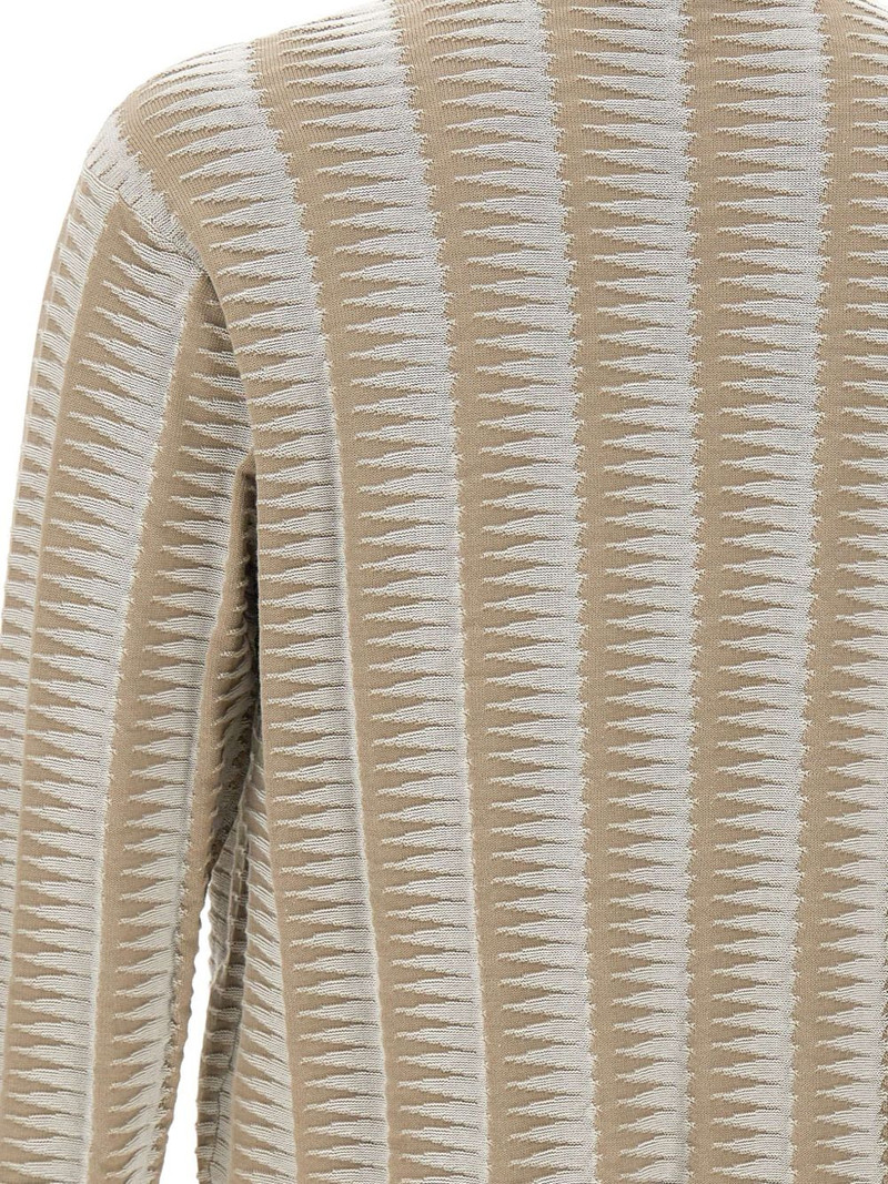 jacquard two-tone sweater 5
