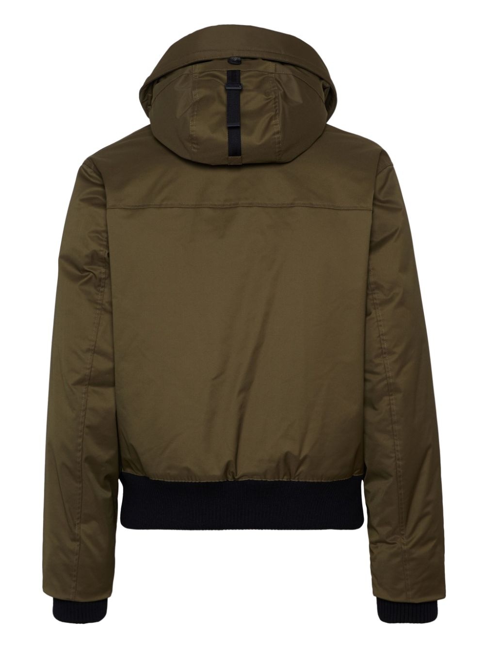 concealed logo-print padded jacket - 2