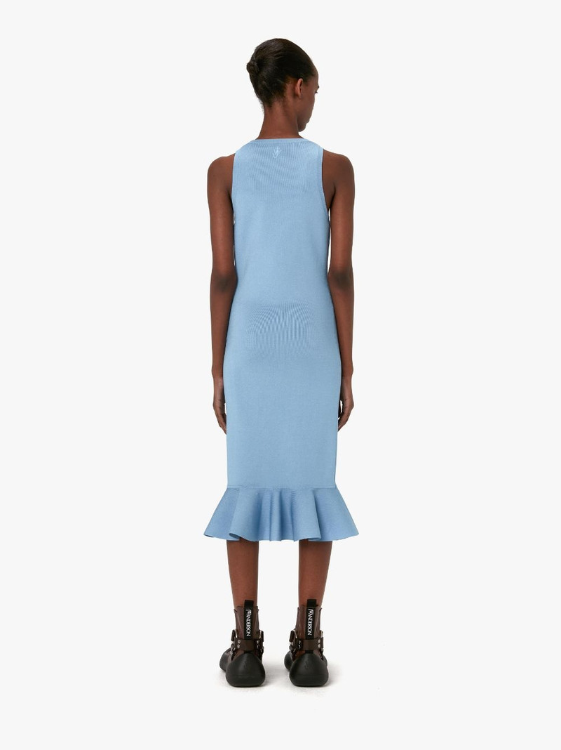 RUFFLED HEM SLEEVELESS DRESS 3