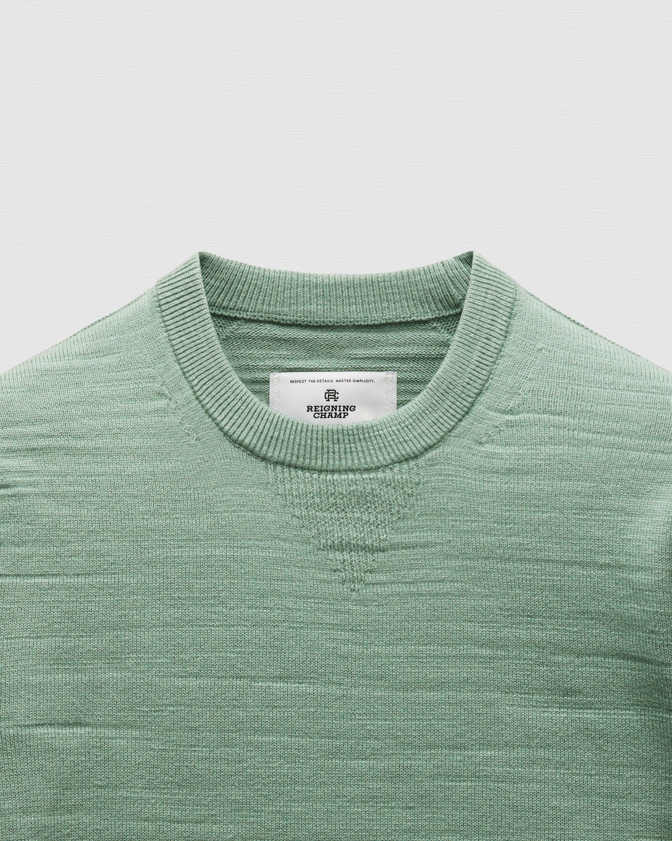 Cotton Slub Laurel Crewneck Sage - 2