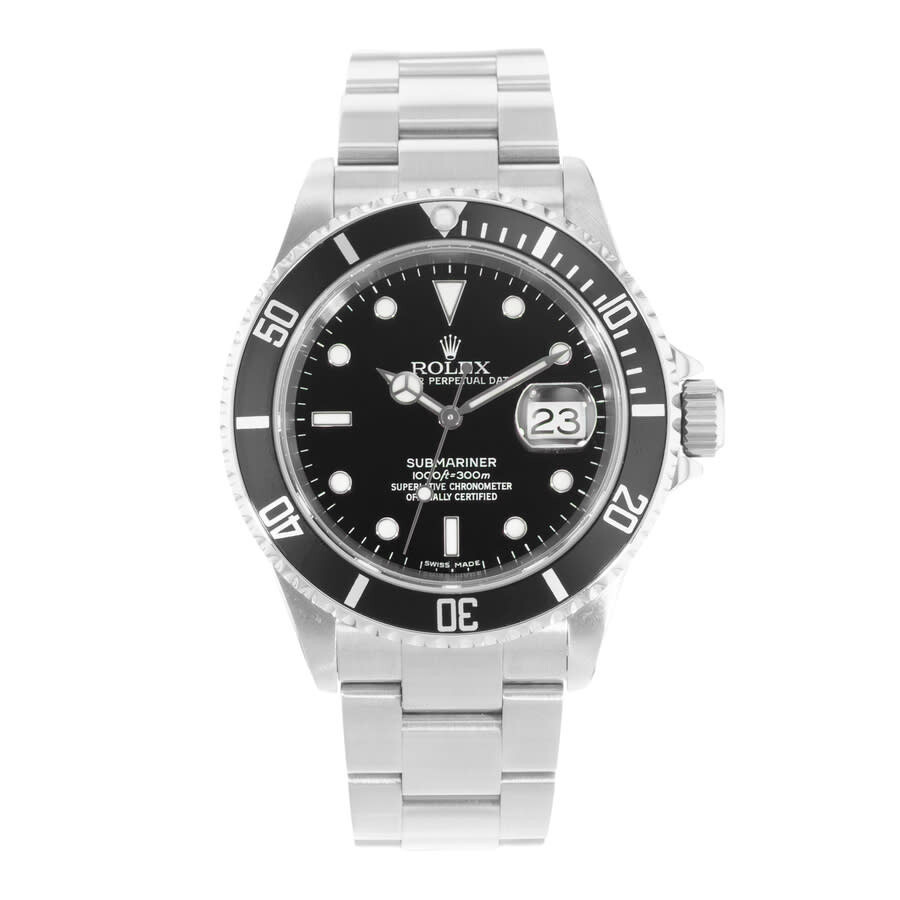 Pre-owned Rolex Submariner Date Automatic Chronometer Black Dial Men's Watch 16610 BKSO - 2