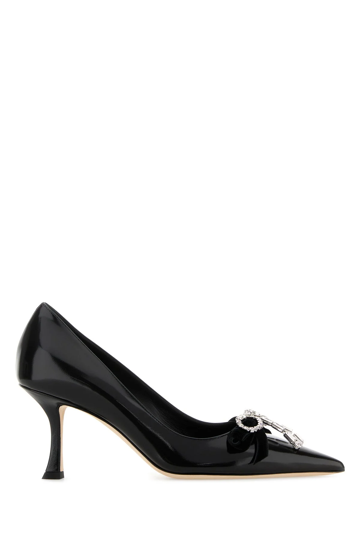 Black leather Auria 70 pumps - 1