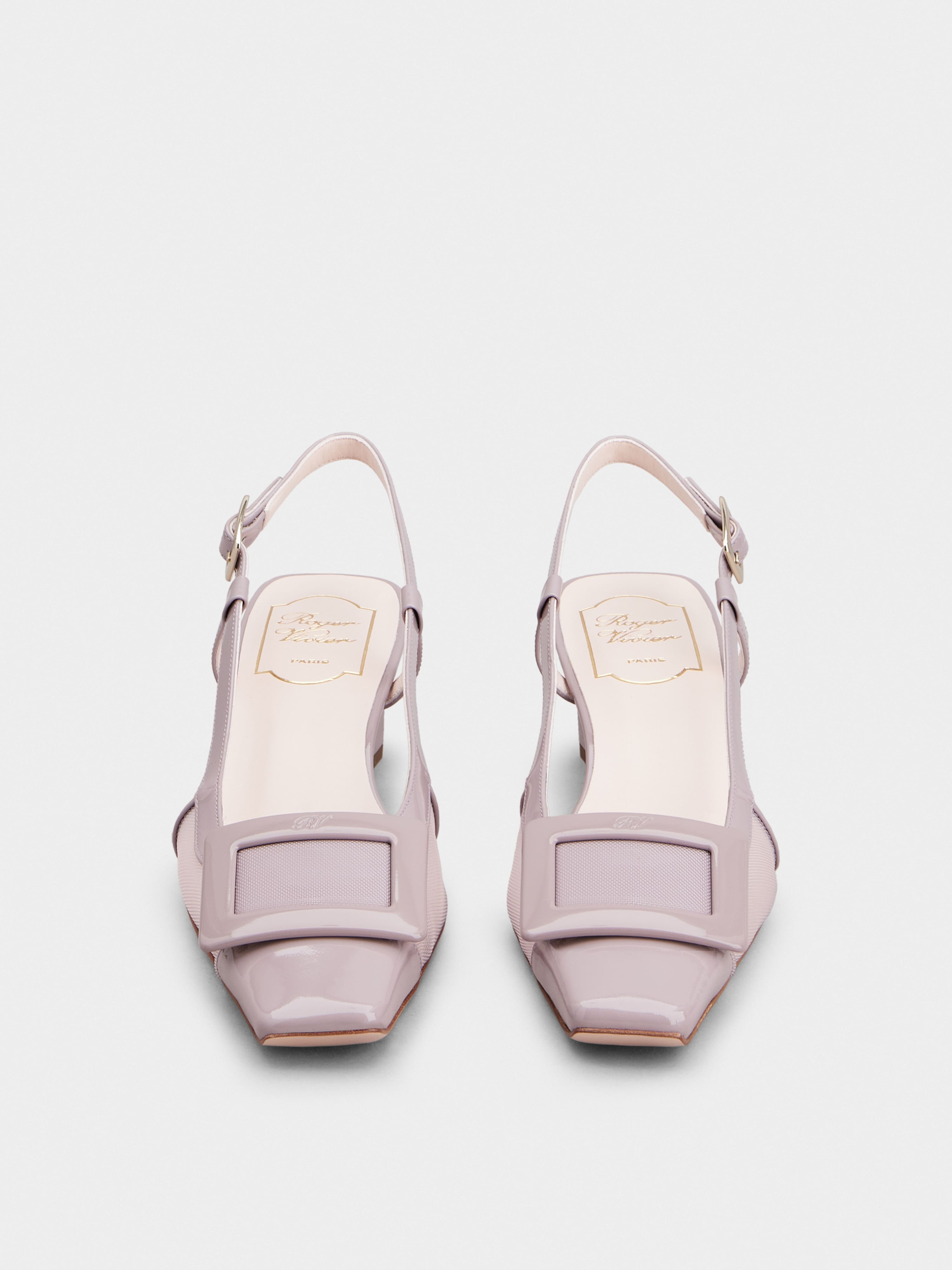 Belle Vivier Slingback Pumps in patent leather - 7