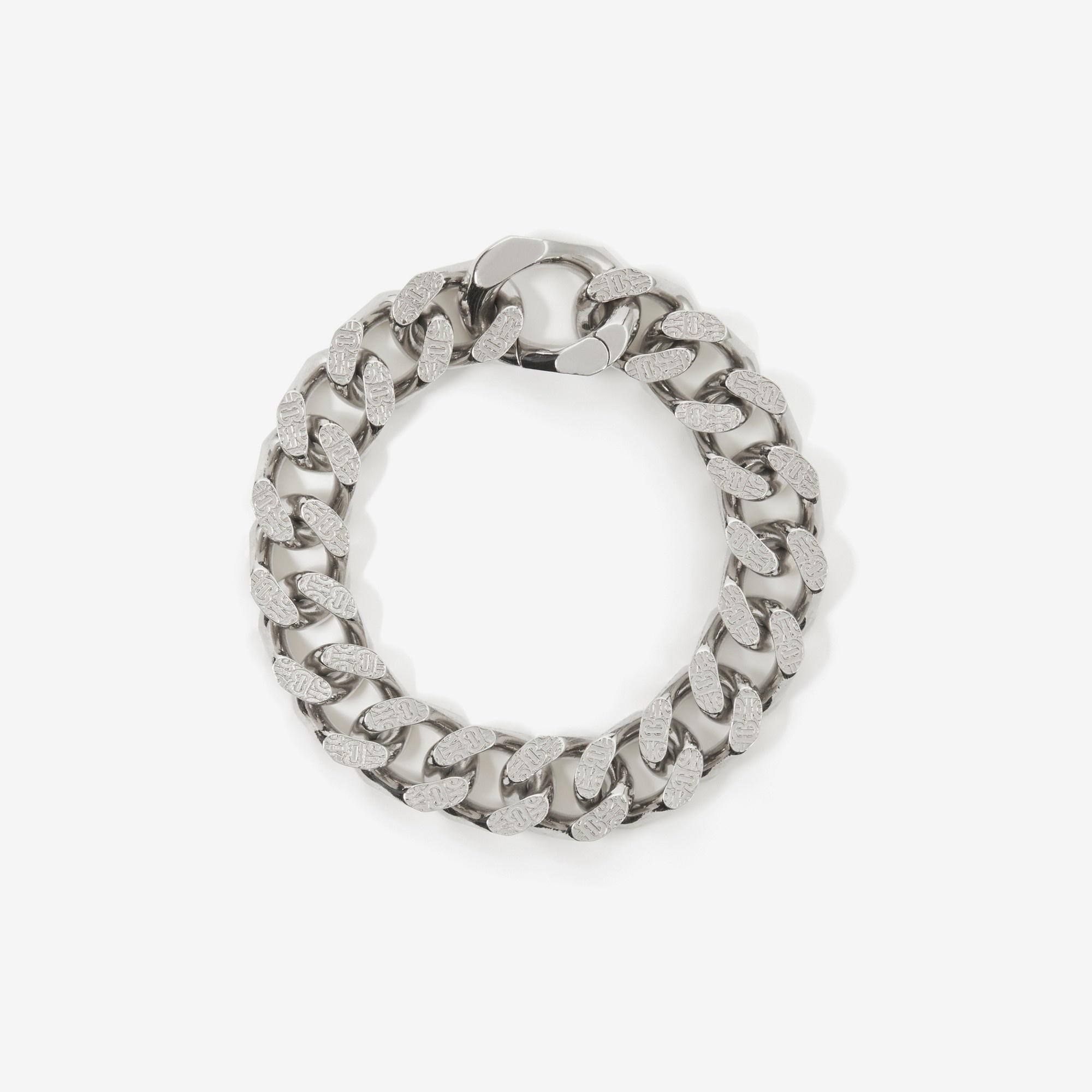 Monogram Motif Palladium-plated Chain-link Bracelet - 1