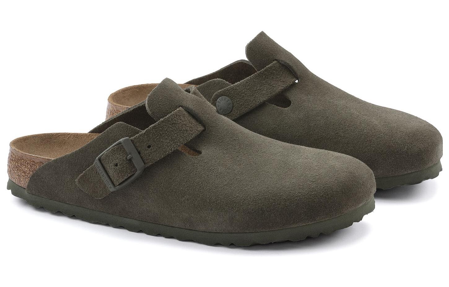 Birkenstock Boston Suede Leather Regular 'Suede Moss Green' 1024721 - 3