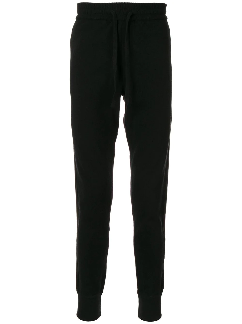 cuffed stripe-detail track pants - 1