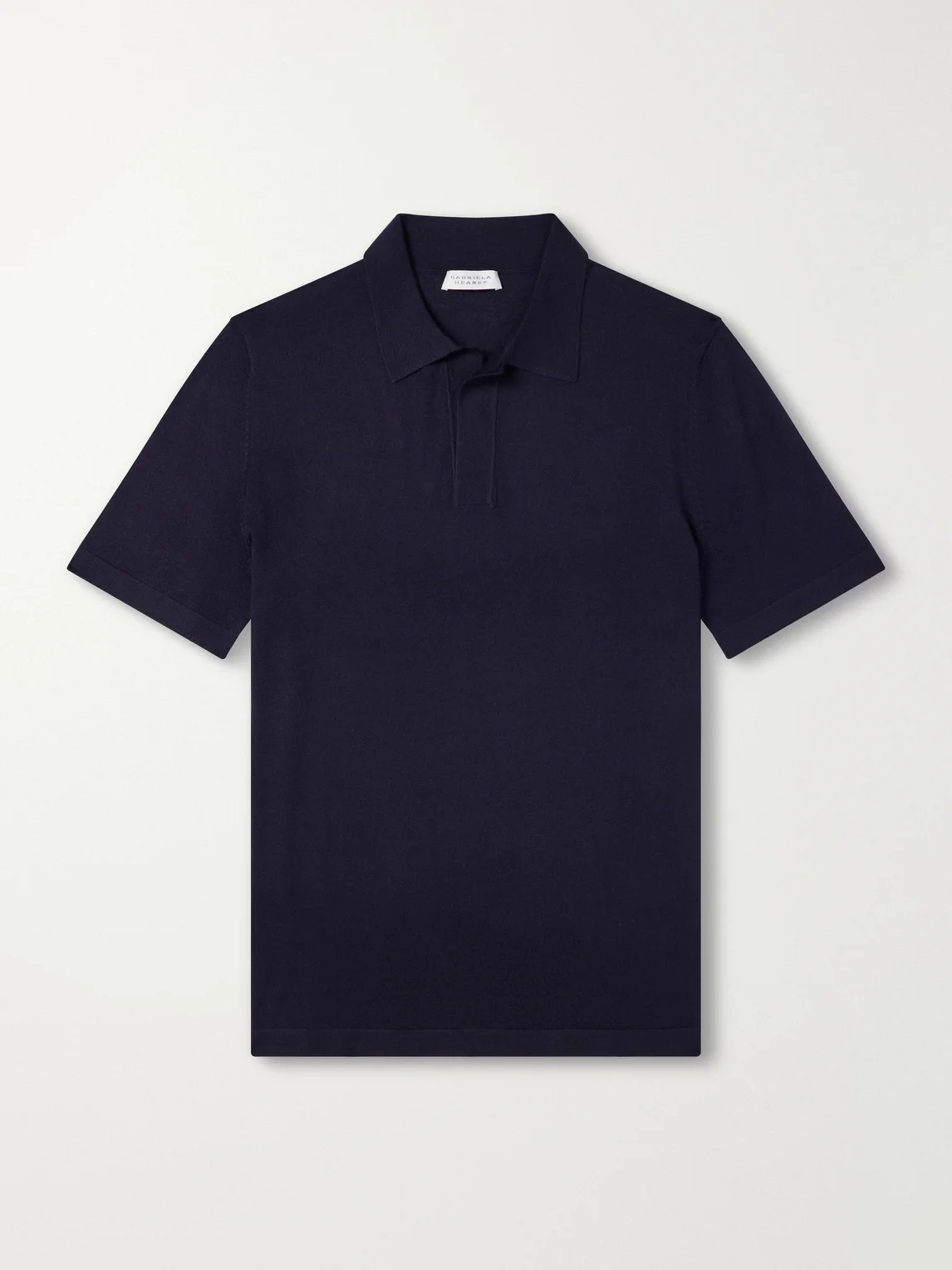 Stendhal Cashmere and Silk-Blend Polo Shirt - 1