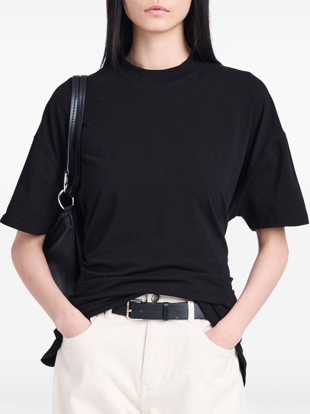 Mira drop-shoulder cotton T-shirt - 5