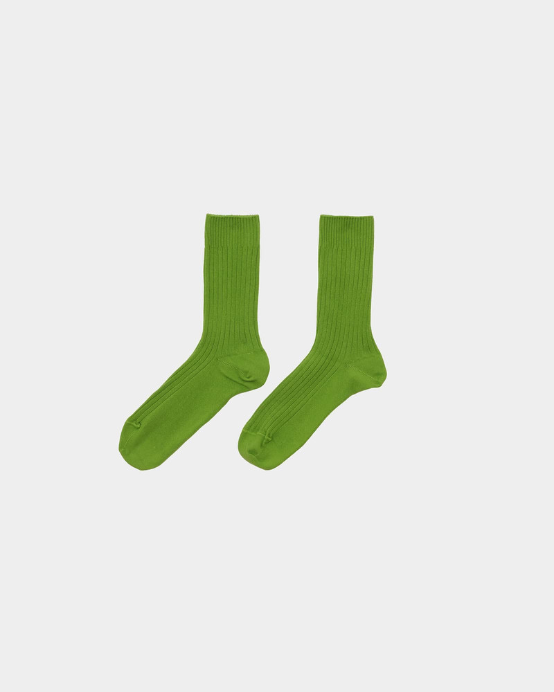 Rib Overankle Socks - Organic Cotton Rib 4