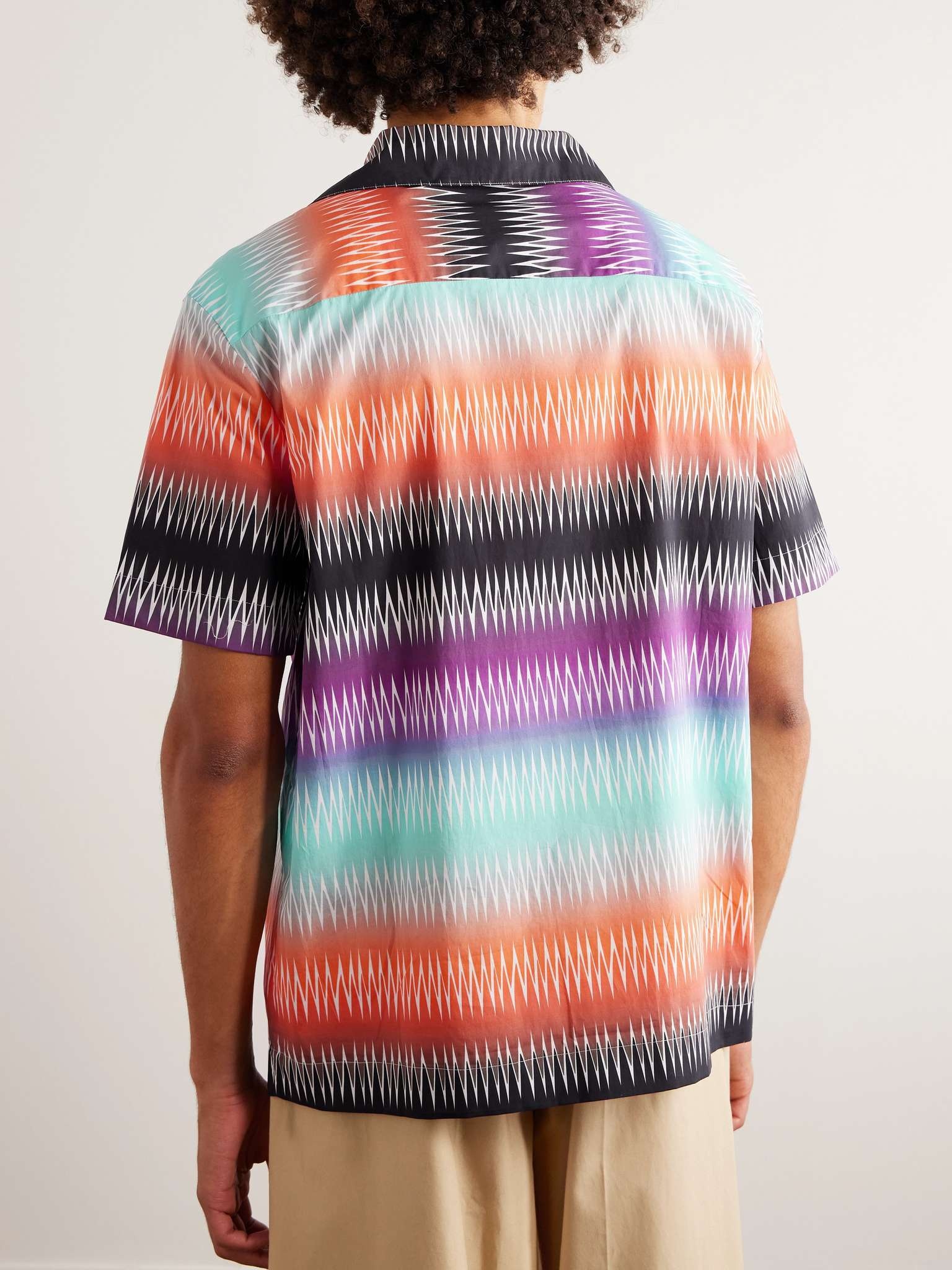 Camp-Collar Printed Cotton-Poplin Shirt - 3