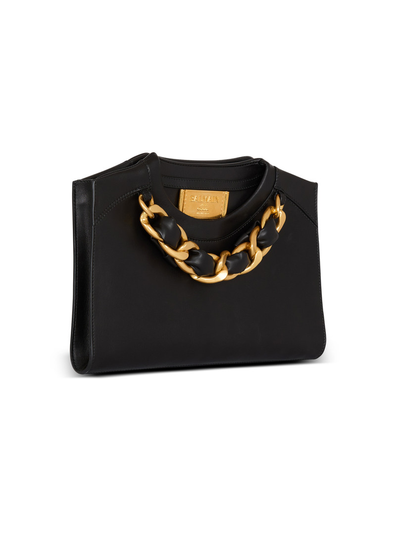 Crewneck zipped calfskin pouch 3