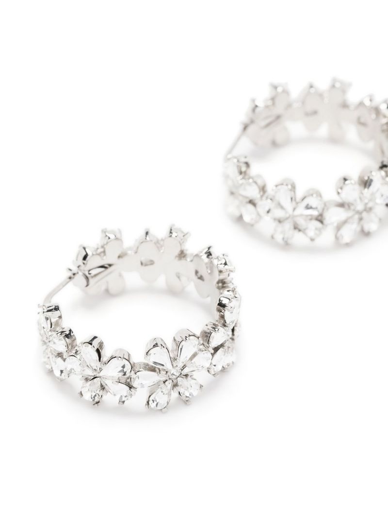 Lily mini flower hoop earrings - 4