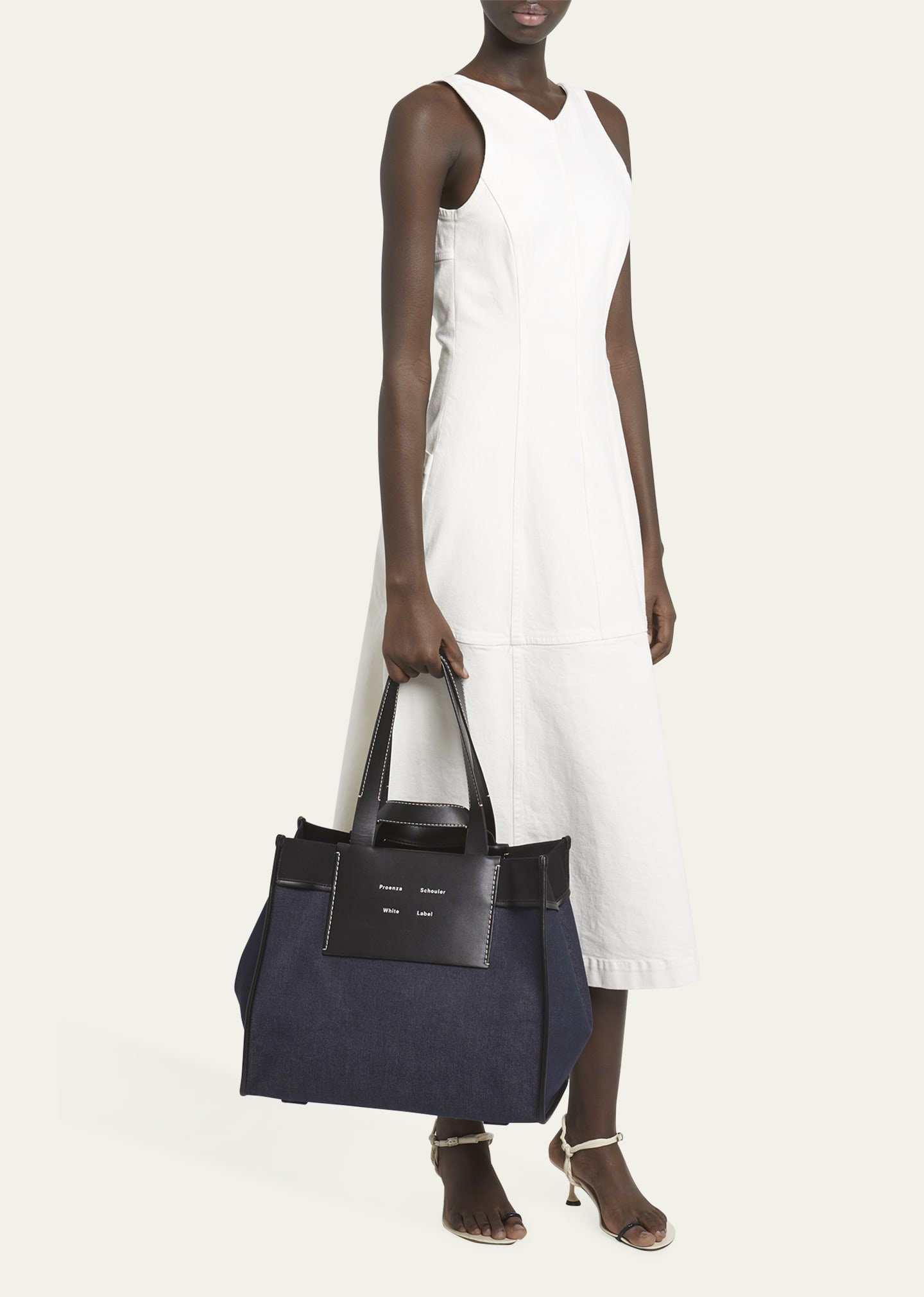 Proenza Schouler Morris XL Denim Tote Bag | bergdorfgoodman