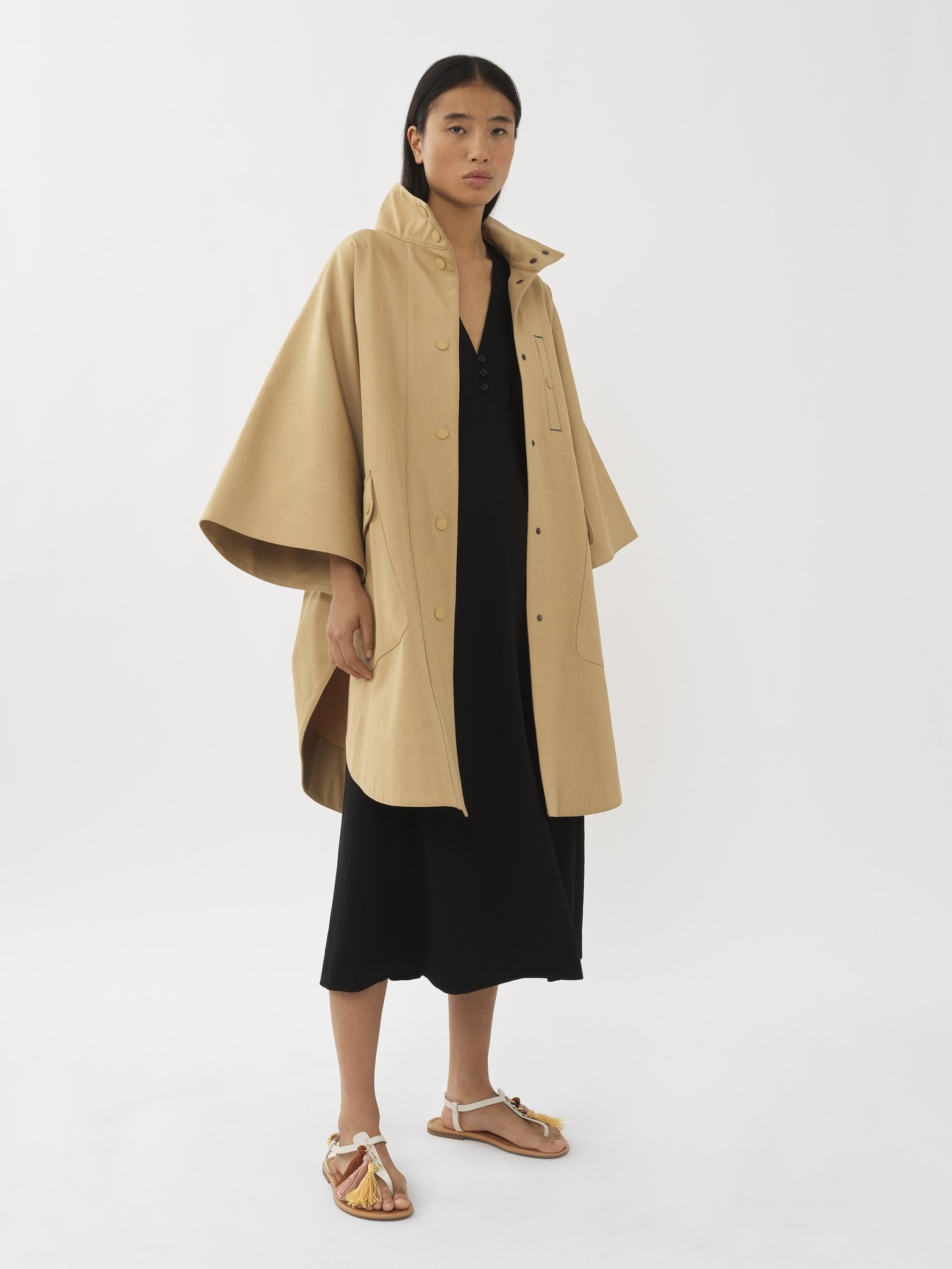 SINGLE-BREASTED CAPE - 3