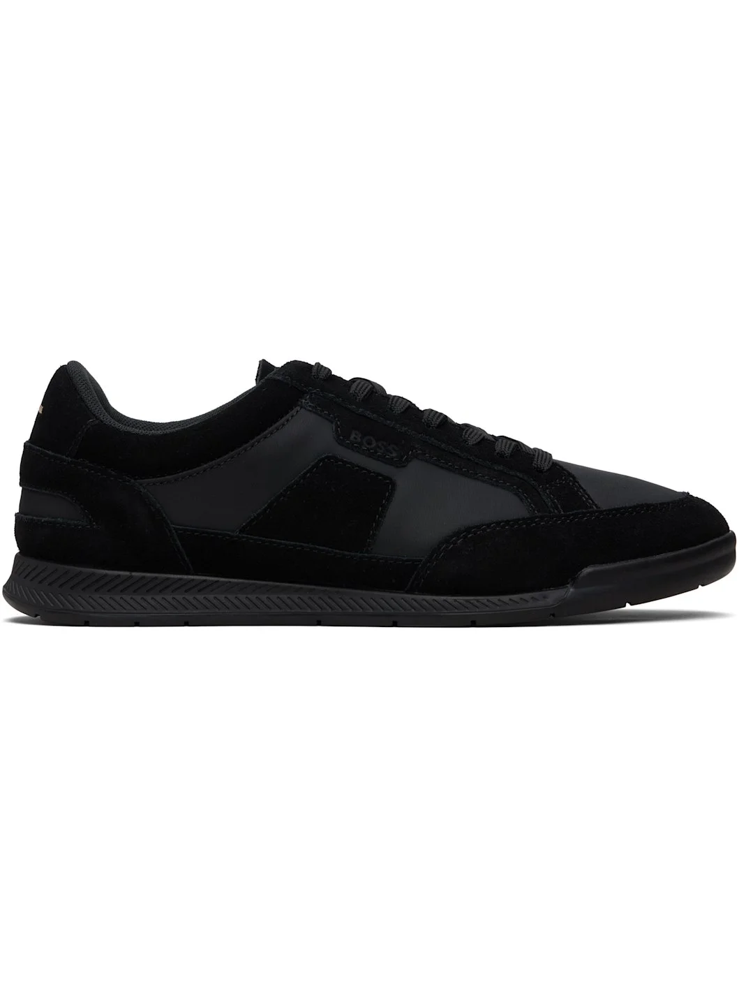 Black Satin Low Sneakers - 1