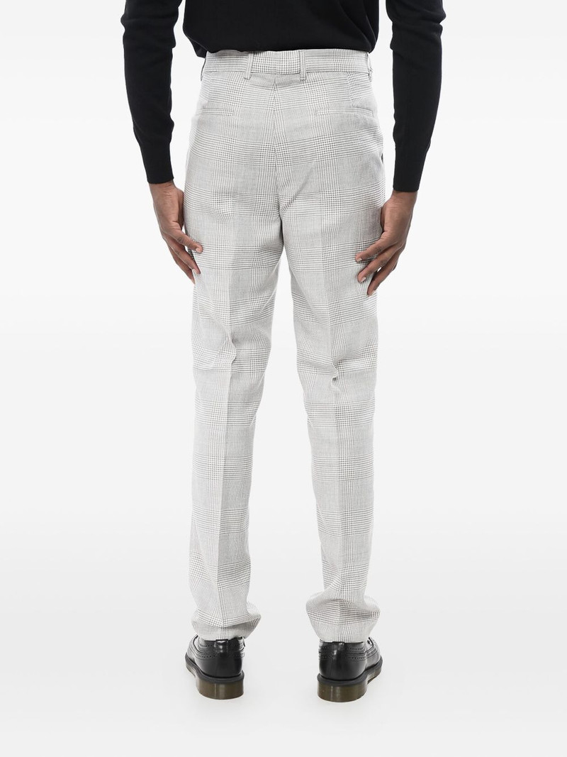 pleated check trousers 3