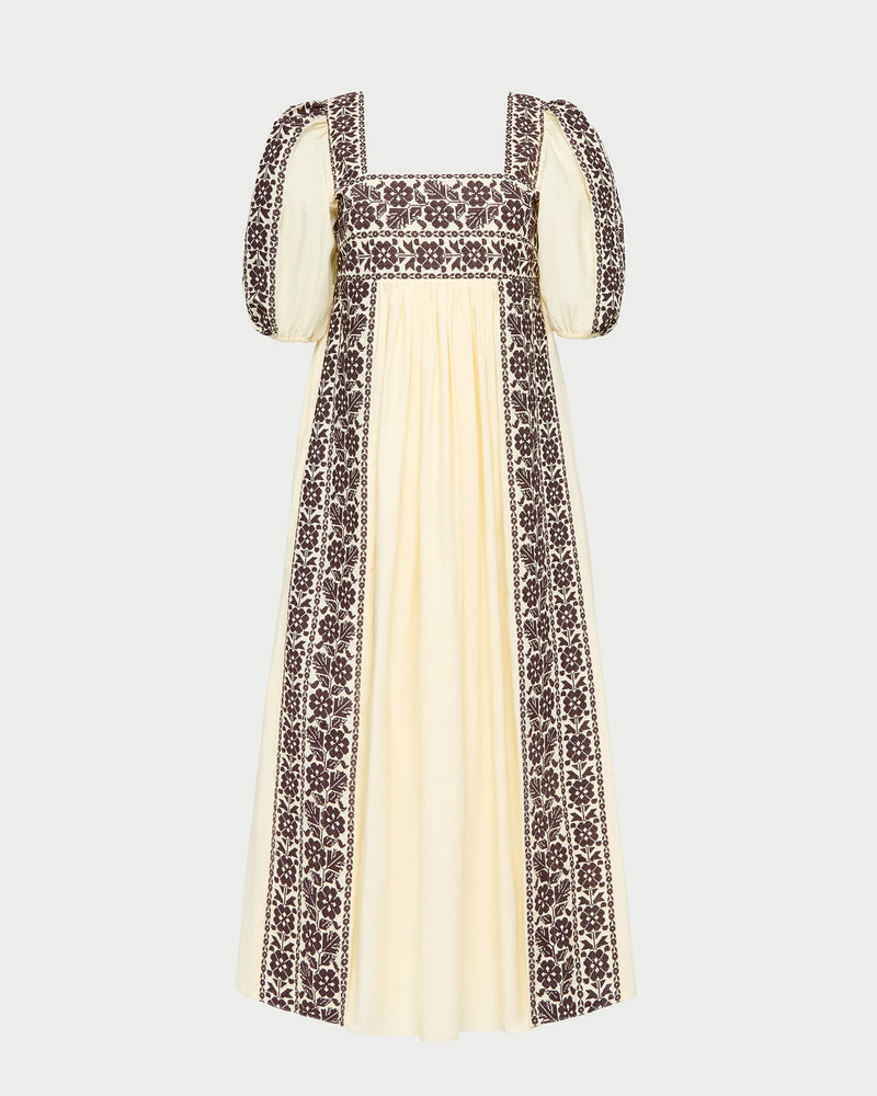 Lotus Embroidered Dress 1