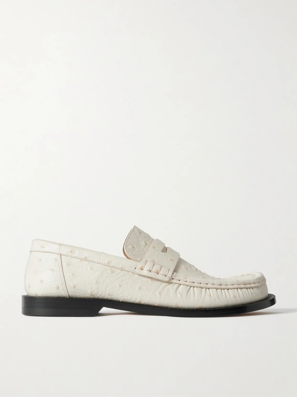 Campo Textured-leather Loafers - 1