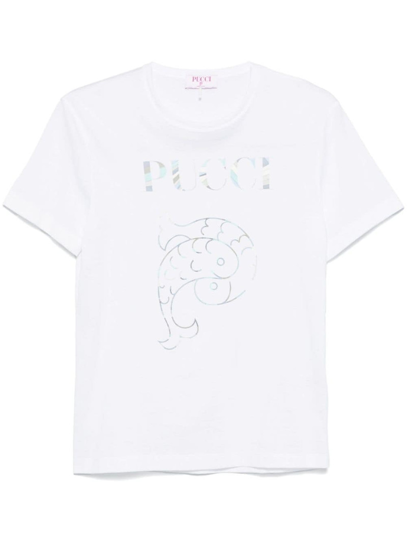 logo-print T-shirt 1