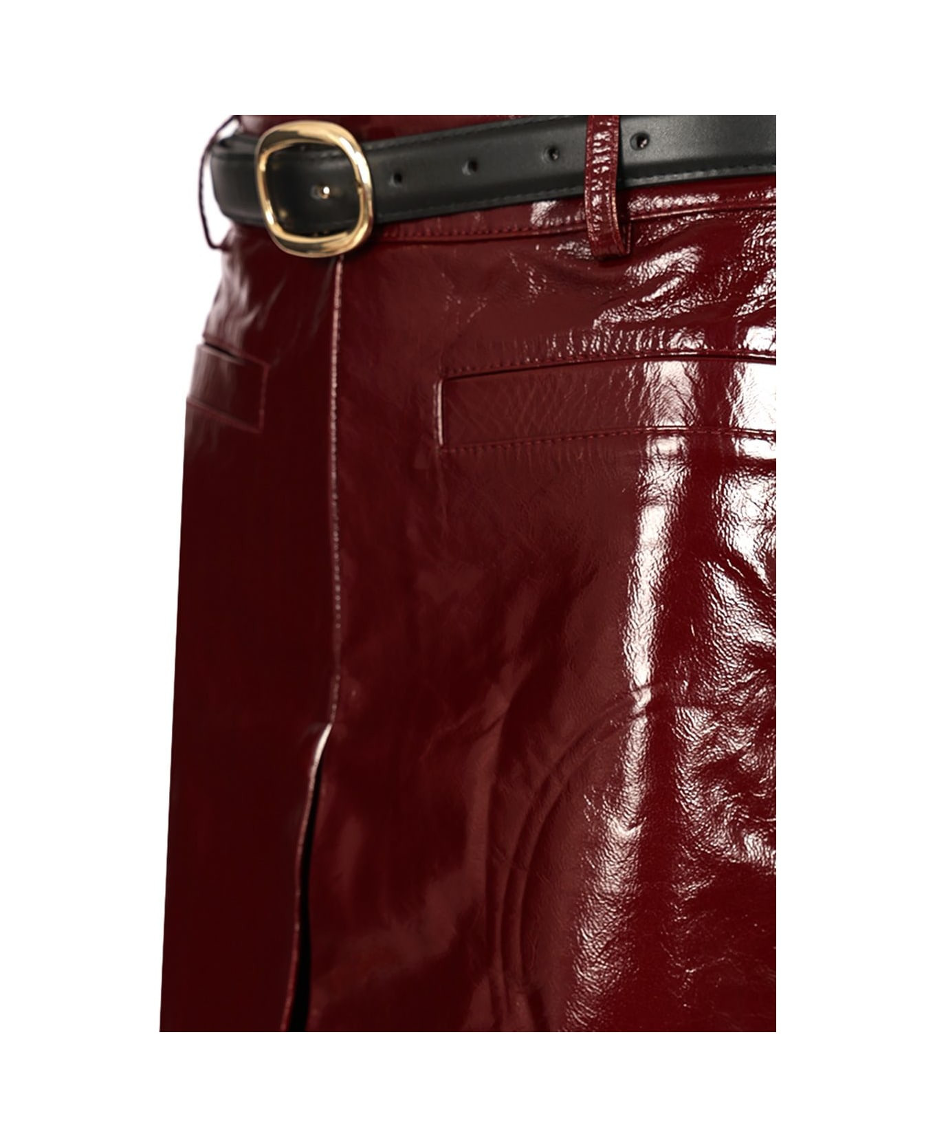 Mini Skirt In Patent Leather - 4