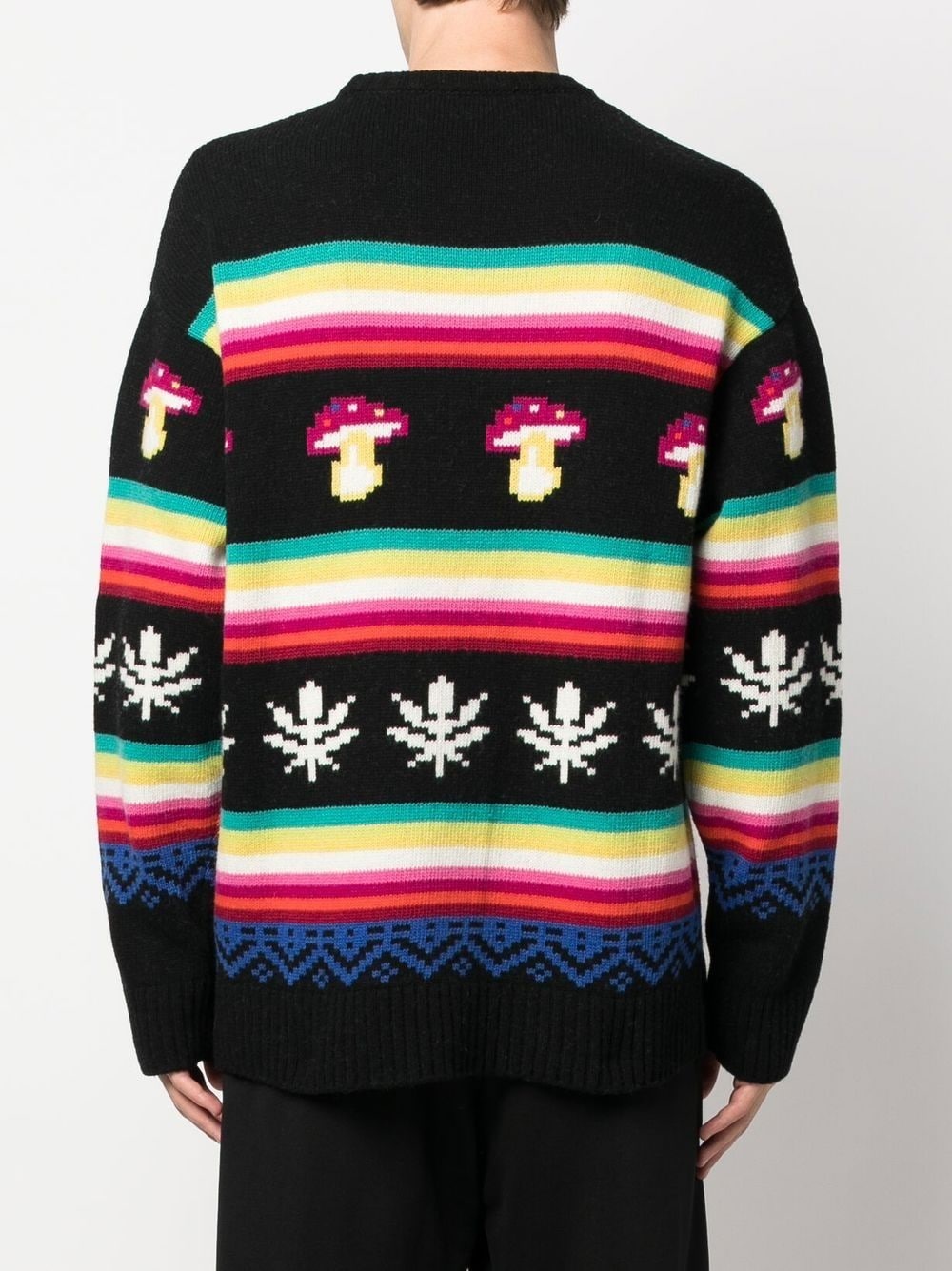 Mushroom Jacquard knitted jumper - 8