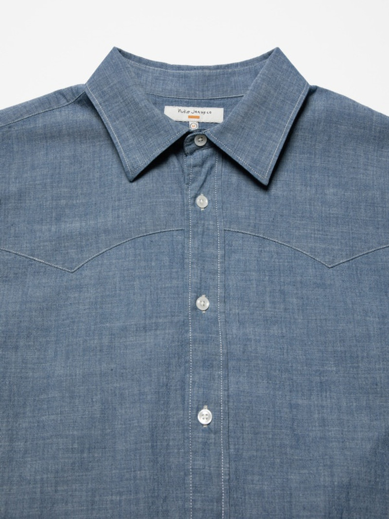 George Chambray Shirt Blue 3