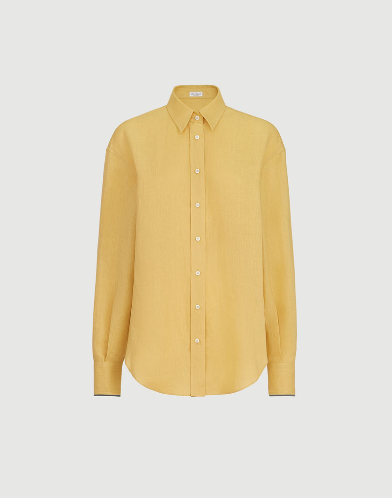 Linen shirt with monili 1