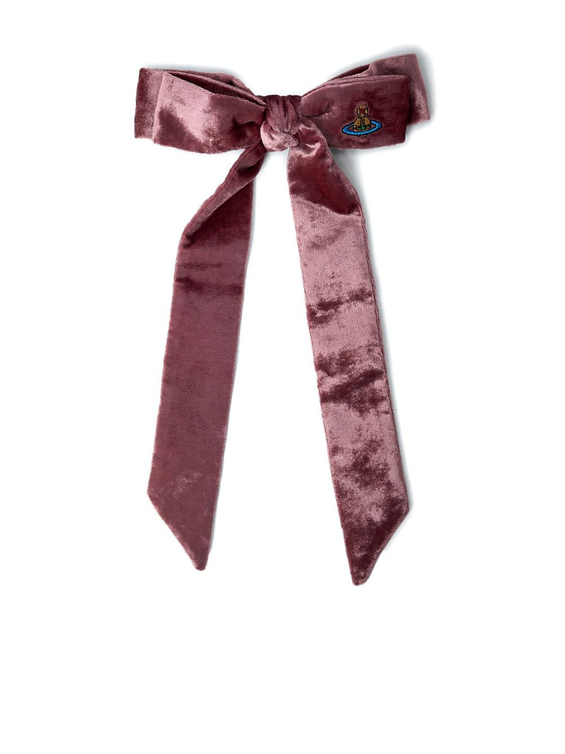 bow-shaped Orb-logo hair clip 1