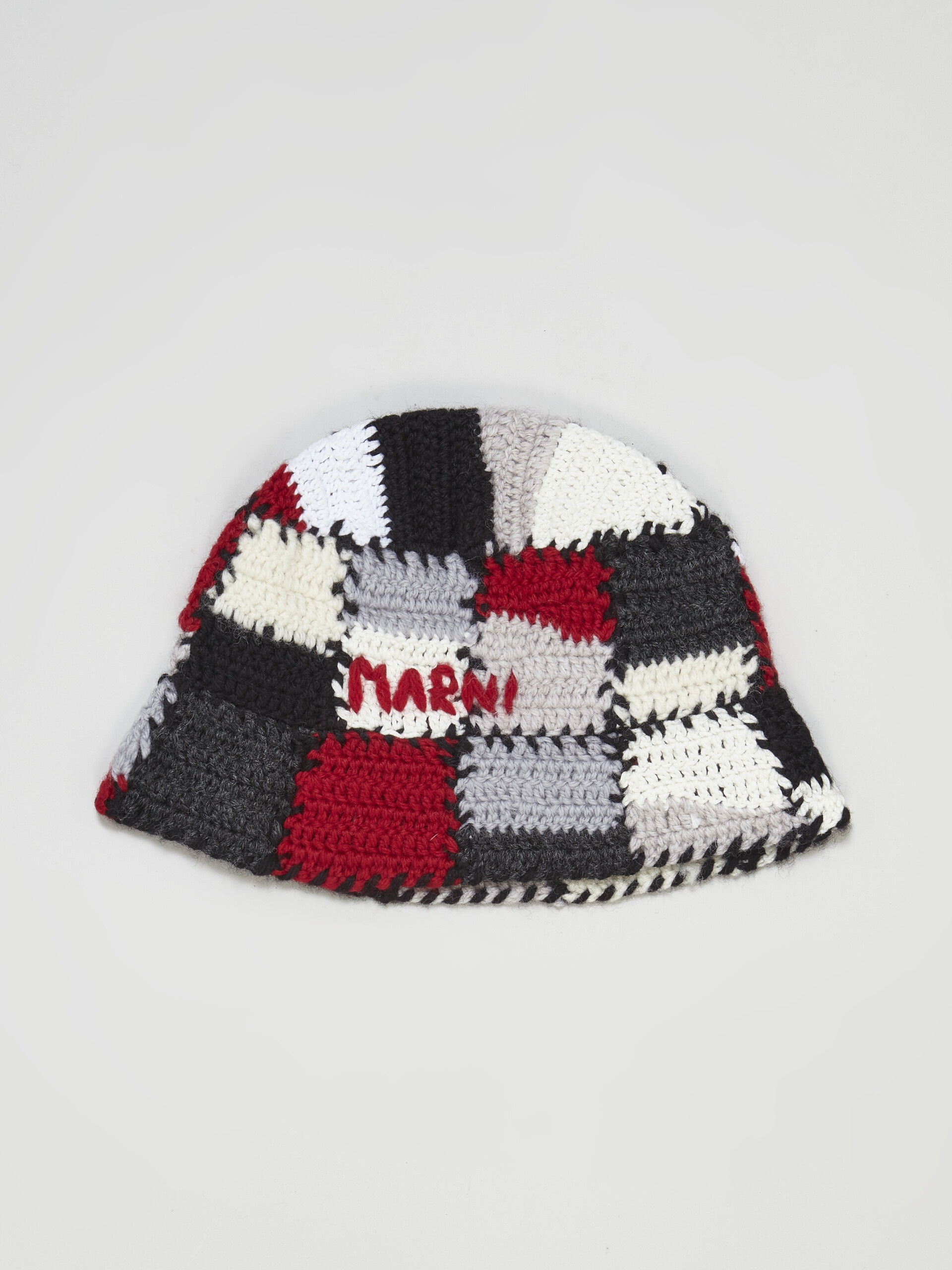 WOOL AND COTTON HAND MADE CROCHET HAT - 1