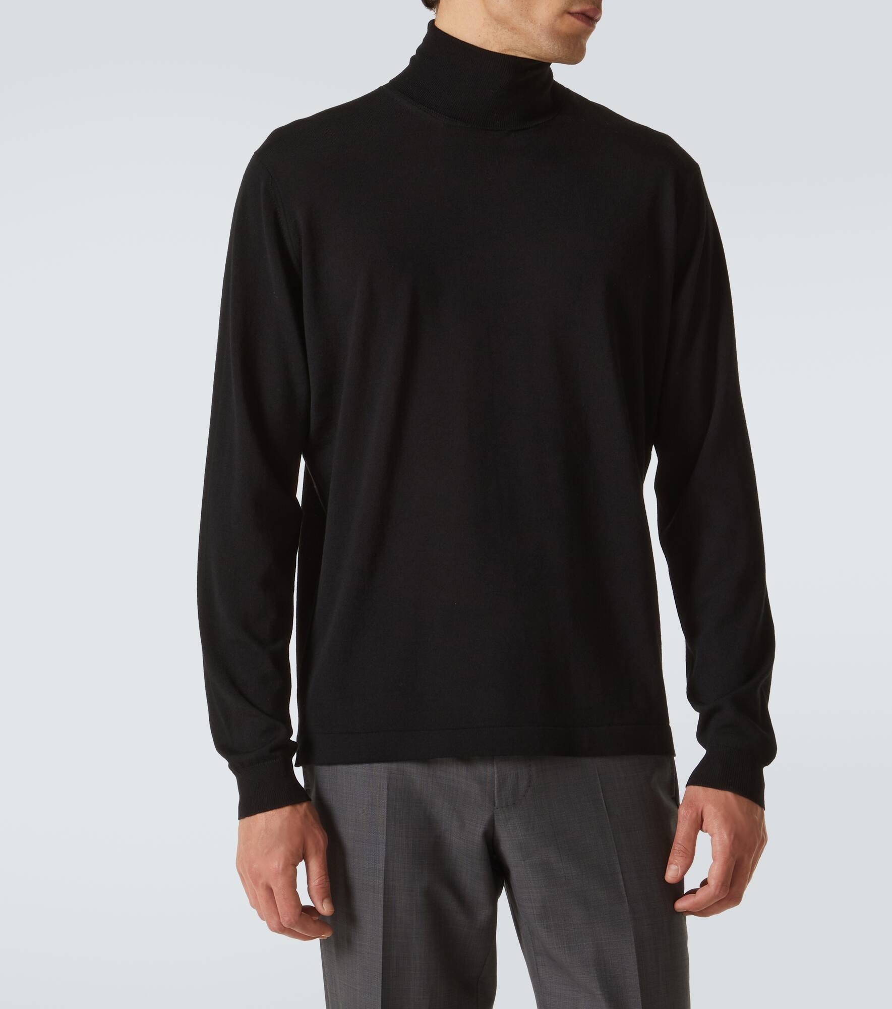Wool turtleneck sweater - 3