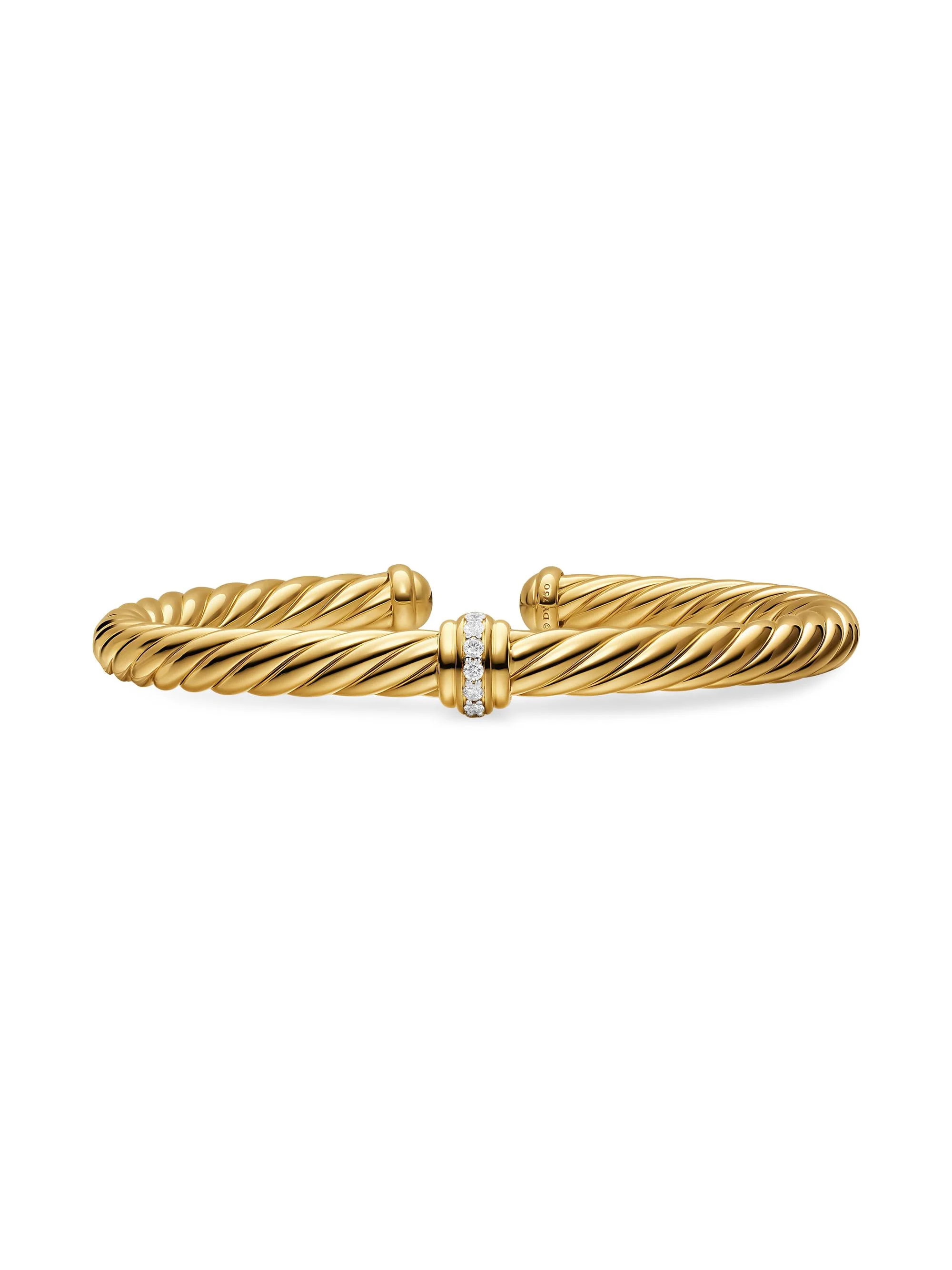 Women's Cablespira Flex Center Station Bracelet in 18K Yellow Gold - Gold - 1