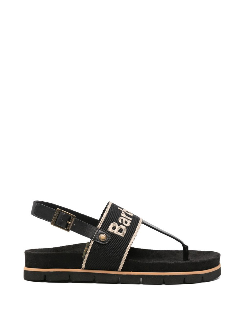 Lumley logo-embroidered slingback sandals 1
