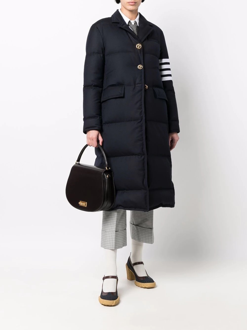 down-feather 4-Bar overcoat - 2