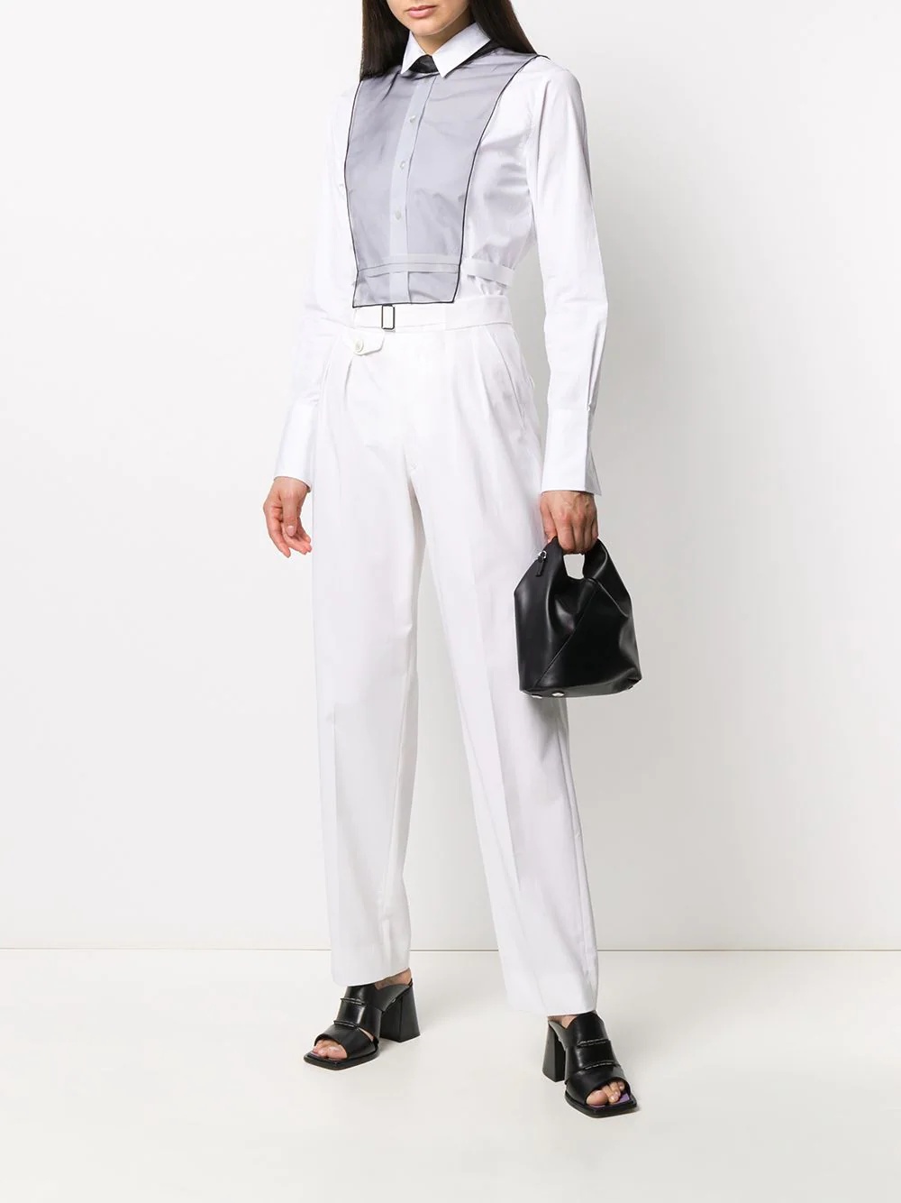 tailored straight-leg trousers - 2