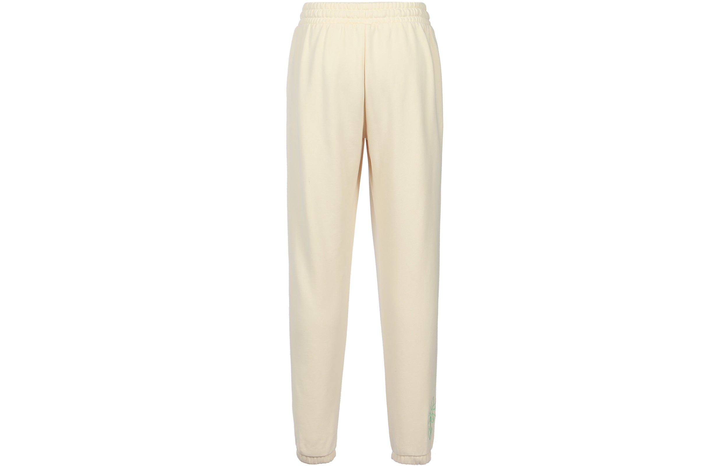 adidas originals Elastic Waistband Casual Bundle Feet Sports Pants/Trousers/Joggers Creamy White HI6 - 3