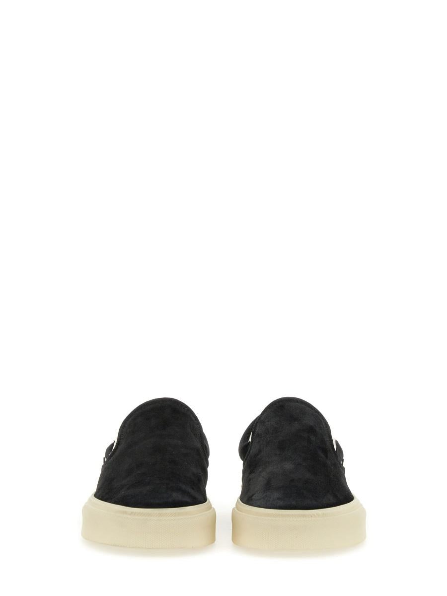 【関税込み】TOM FORD ブラック サテン ミュール TOM FORD TOM FORD SLIP-ON SNEAKER | baltini | REVERSIBLE